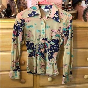 Wayne Rogers Vintage Boho Blouse